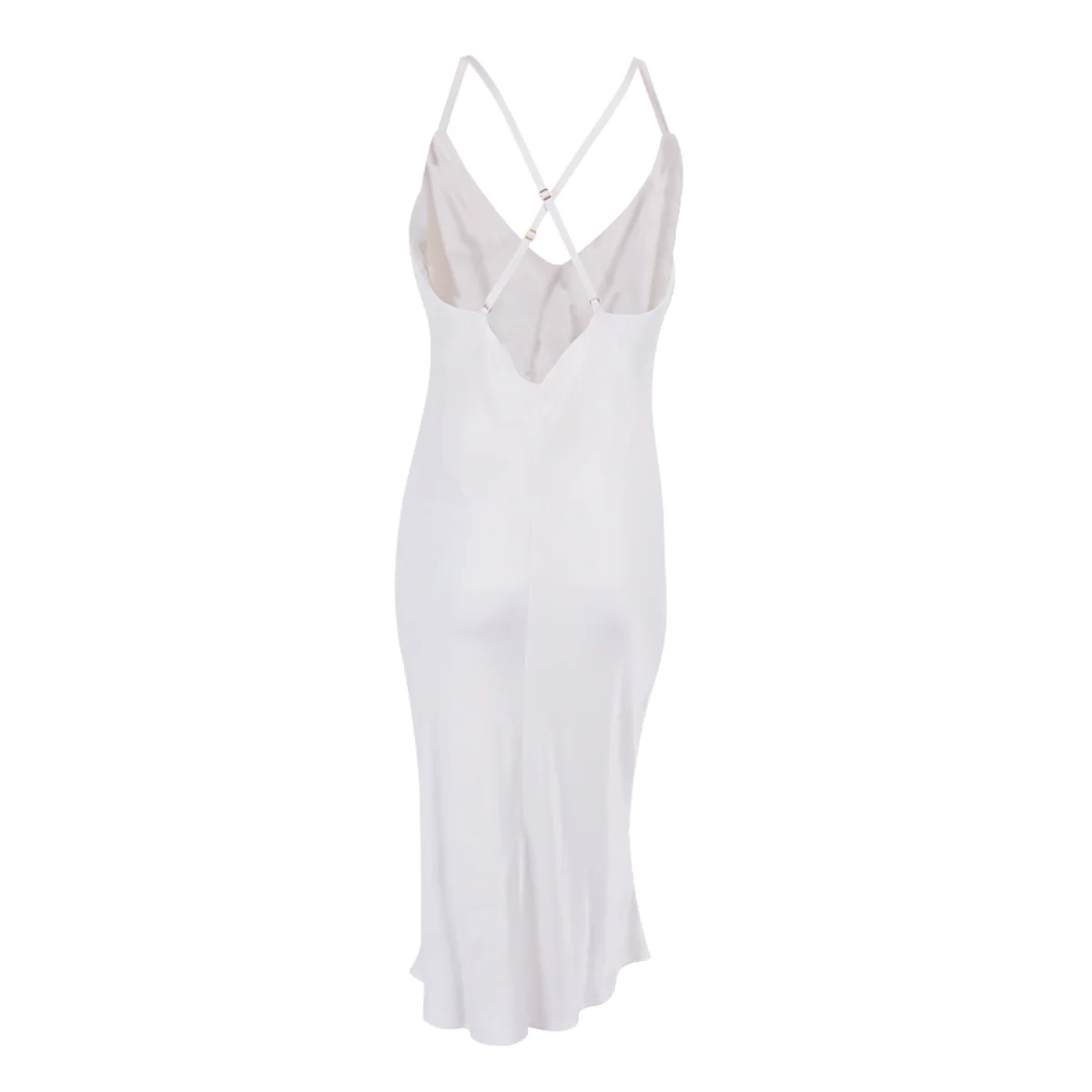 Women's Silk Nightgown - White - Image 4