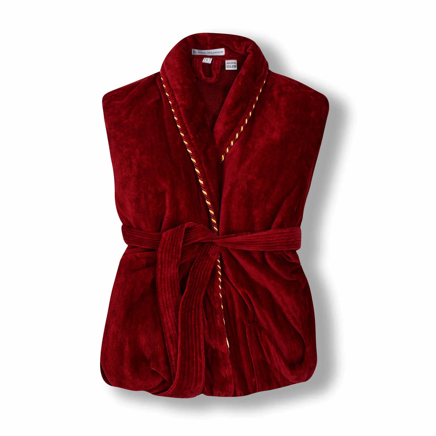 Men's Dressing Gown - Earl Claret - Image 4