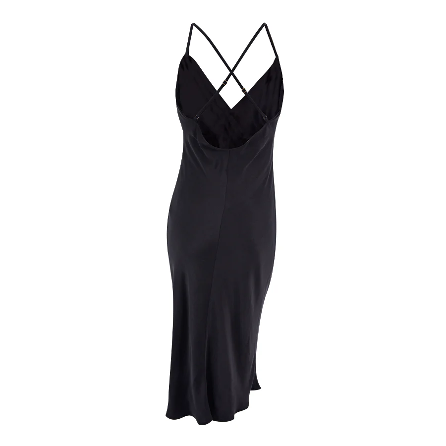Women's Silk Nightgown - Black - Image 4