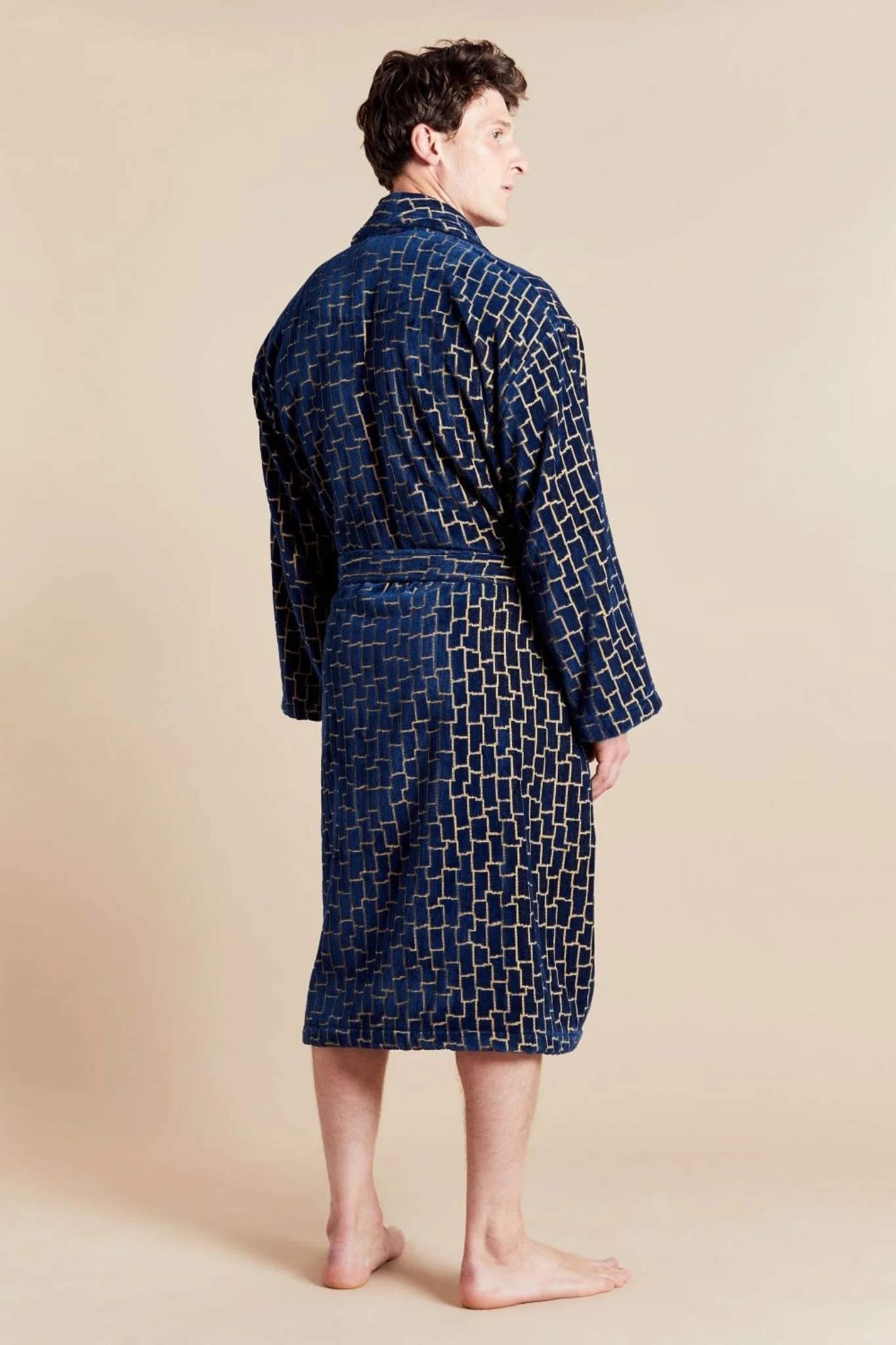 Men's Dressing Gown - Agean - Image 5