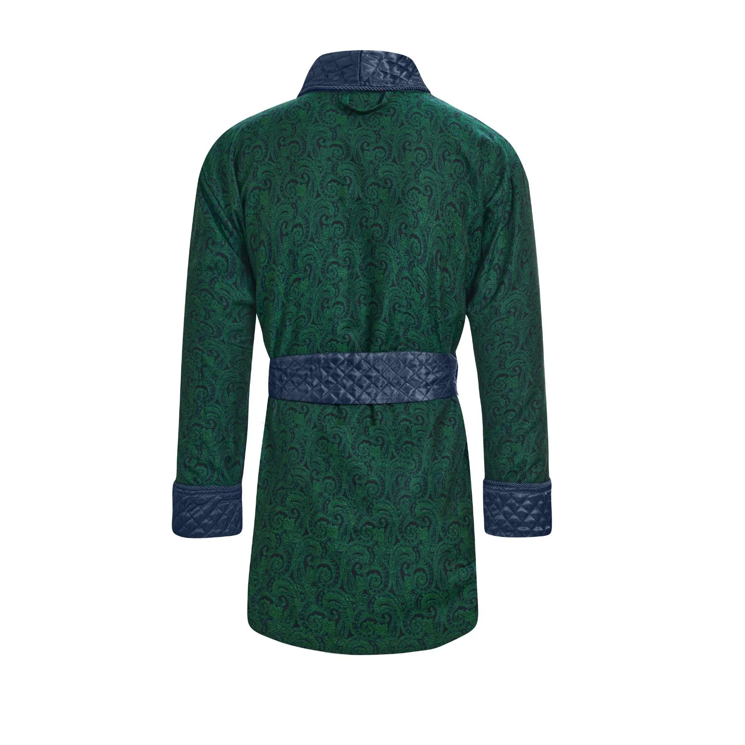 Russborough Short Smoking Jacket in Green - Image 4