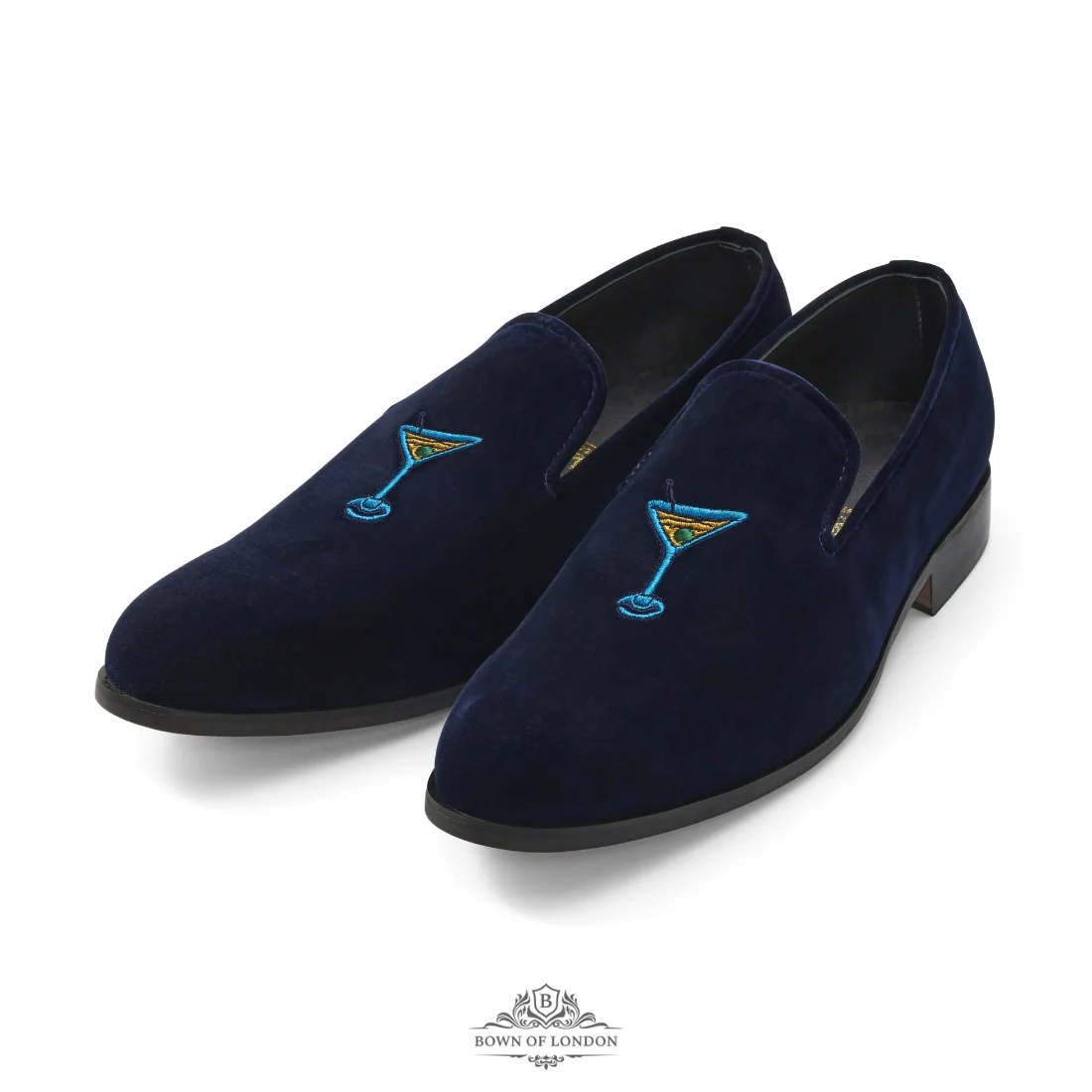 Men's Velvet Loafer/Slipper Shoe - Martini Time - Image 3