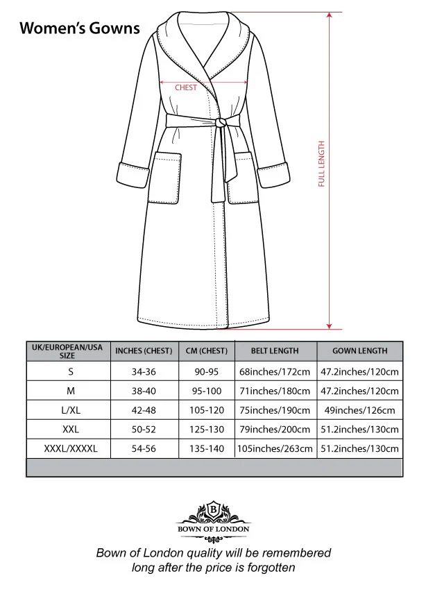 Women's Towelling Dressing Gown - Oceania - Image 8